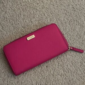 Kate Spade Pink Zip-Around Wallet
